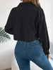 Autumn Winter Crop Jacket Woman Casual Pocket Single Breasted Long Sleeve Lapel Khaki Pink Valentine's Day Corduroy Coats