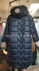 Winter Hooded Loose Solid Color Zipper Cotton Jacket Women Quilted Puffer Coat Fleece Lined Long Warm Irregular Hem Outerwear