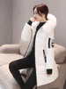 Zipper Pockets Design Plus Size Jacket Women Winter Collar Hooded Parka Clothing Elegant Slim Warm Thick Female Coat