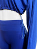 Street Women's Set Zipper Fly Crop Sweatshirt and Jogger Sweatpants Elegant Fall Sportwear Two 2-Piece Set Outfits
