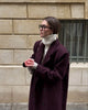 Elegant Women's Woolen Overcoat Solid Lapel Double Breasted Full Sleeve Long Coat Autumn Winter Lady Outwear