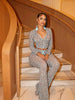 Women's Autumn Leopard Print Sexy Long Pants Set, Spicy Girl Style Casual Two Piece Outfit