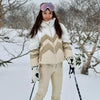 Argyle Women's Cotton Coat Stand Collar Zippers Thicken Patchwork Lamb Hair Jacket Autumn Winter Lady Chic Tops