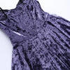 Victoria Gothic Velvet A-line Dresses Female Elegant Evening Lolita Partywear Grunge Sling Lace Hem Alt Cloth