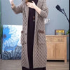 Autumn Winter Stand Collar Loose Women Knitted Cardigan Sweater Jacket Long sleeve Single Breasted Ladies Top