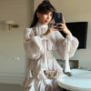 early autumn turtleneck full sleeves shinny ruffles pullover Arabic styles floor length vacation dress female vestido
