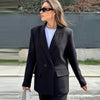 Women's Blazers Office Wear Woman Brown Khaki Off White Black Blazer Woman Long Sleeve Fitted Jacket Blazers