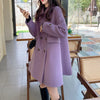 Women Woolen Coat Autumn Winter Korean Loose Double-Sided Cashmere Wool Coat Female Overcoat Outerwear