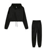 Fall Winter Women's Hoodies Two Piece Set - Oversized Hoodie Sweatpants Sportswear Suit Casual Sweatshirt Trouser Set