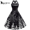 You're My Secret Women Dress Christmas Dress Snow 3D Printing Slip Party Dresses Sexy Rockabilly Dress Female Cosplay Costume