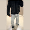 Black Sequined Jacket Lapel Neck Dull Sleeve Zipper Pocket Coat Spring Autumn Female High Street England Style Outewear