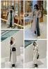 Spring Autumn Long Oversized Light Khaki Trench Coat for Women with Hood Double Breasted Loose Casual Overcoat