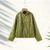 Chic Stand Collar Leather Long Skirt Sets Women Long Sleeve Jackets Spliced Solid Skirts Autumn Lady Y2k Outfits Dress