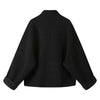 Women's Off White Lamb Wool Jacket Coat Harajuku Long Sleeve Teddy Coats Vintage Oversize Outerwear 2000s Clothes Winter Autumn