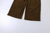Y2K Casual Wide-Leg Pants Women Autumn Loose Simple Basic Pocket High Waist Trousers Corduroy Streetwear Long Bottoms