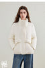 Women's 90% White Duck Down Jacket Autumn High Neck Windproof Fluffy Cocoon Silhouette Warm Outerwear