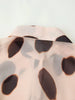 Leopard Print Sheer Chiffon Shirt Style Dress Women Casual Lapel Chic Vacation Mini Dresses Detachable Scarf