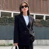Women's Blazers Office Wear Woman Brown Khaki Off White Black Blazer Woman Long Sleeve Fitted Jacket Blazers