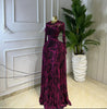 Women O-neck Long Sleeve Big Swing Pleated Maxi Dress Fall Winter Evening Sexy Party Vacation Long Dresses Vestidos