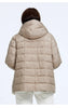 Women's Winter Jacket Plus Size Bio Down Jackets Fur Collar Hooded Quilted Cotton Coat Women Parka Female Clothing