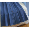 Women Large Size 5XL Cowboy Skirt Design Sense Niche Ladies Denim Maxi Skirt Feminine High Waist Jeans Long Skirts
