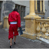 Women Solid Zip Up Two Piece Set High Neck Loose Jacket Wide Leg Track Pants Spring Autumn Casaual Hip Hop Outfit