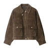 Casual Solid Suede Jackets Women Street Stand Collar Full Sleeve Zippers Loose Coats Female Spring Lady Jacket