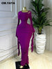 Women Ruffles Long Sleeve Ruched Stacked Bodycon Maxi Long Dress Vacation Party Birthday Long Dresses Vestidos