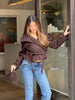 Grey Lace Up Short Woolen Coat Women Chic Solid Stand Collar Double Breasted Pocket Slim Jacket Lady Commute Street Wear