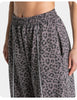 Women High Elastic Leopard Print Yoga Pants Loose Wide Leg Fitness Workout Pants Butt Lifting Slim Casual Sports Trousers