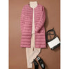 Women Solid Puffer Autumn Winter O-Neck Female Thin Duck Down Jackets Portable Women Windproof Puffer Parkas