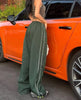 Y2K women vintage Baggy Cargo Pants for Women Drawstring Elastic Low Waist Parachute Pants Sweatpants Loose Hippie Pant Trousers
