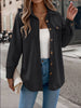 Autumn Winter Casual Single Breasted Pocket Jacket Solid Color Long Sleeve Corduroy Coats for Women Khaki Pink Red