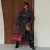 Casual Women Solid Loose Long Trench Coat with Belt Chic Stand Collar Double Breasted Oversize Long Jacket Autumn Outerwear