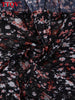Autumn Loose Print Women's Dress Square Collar Long Sleeve Mini Dresses Elegant Classic Pleted Female Dress