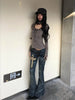 2000s Japanese Jeans Pants Women Low Waist Denim Pant Streetwear American Retro Y2k Trousers Jeans Slim E-girls Jeans