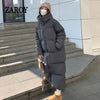 Padded Women Jacket Windproof Warm Winter Long Parkas Overcoat Loose Casual Hoodie Coat Skiing Outerwear Длинные п