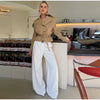 Elegant Solid Women's Blazer Skirts Suit Long Sleeve Lapel Lace-Up Coat Slim Skirt Lady Set Autumn Chic Female Outfits