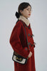 Lamb Wool Collar Duffle Coat Women Long Wool-Like Overcoat Elegant Loose Fit Warm Winter Outerwear Clothing