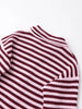 Spring Striped Loose Knit Cardigans Women Casual Turtleneck Zip-up Pink Sweater Coat Women Knitwear Streetwear