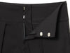 Women Wide Leg Pants Retro Dark Color Pleated Trousers High Waist Casual Work Office Straight Pants