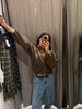 Women Faux Suede Embroidery Jacket Vintage Long Sleeve O Neck Loose Outerwear Short Autumn Winter Coat