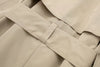 Women's Autumn Slim Trench Coats Solid Turn-Down Collar Long Sleeves Belt Decoration Double Breasted Female Coats