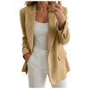 Corduroy Suit Jacket For Womens Business Casual Outfits Long Sleeve Notched Lapel Casual Work Suits Jackets For Women Plus Size