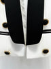 High Street Designer Jacket Women's Shawl Collar Color Block Blazer