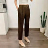 Straight Pleated Pants For Women High Elastic Waist Casual Loose Trousers Female Spring Clothing 2DA1022