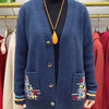 Autumn Pocket Knit Cardigan Women Casual Sweater Coat Single Breasted V-Neck All-Match Knitted Jacket Female Tops
