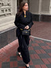 Women's Coats Mermaid Hem Single Breasted Suit Jacket Street Female Long Sleeve Waist Cinching Spring Blazer Lady Outerwears
