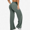 Yoga Wide-Leg Pants for Women High Waist Stretchy Running Gym Pilates Leggings Solid Color Loose Sports Leggings
