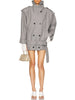 Loose Spliced Double Breasted Trenchs for Women Lapel Long Sleeves Patchwork Belt Trench Female Clothes